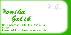 monika galik business card